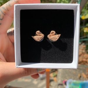 Swarovski Iconic Swan Crystal Earrings